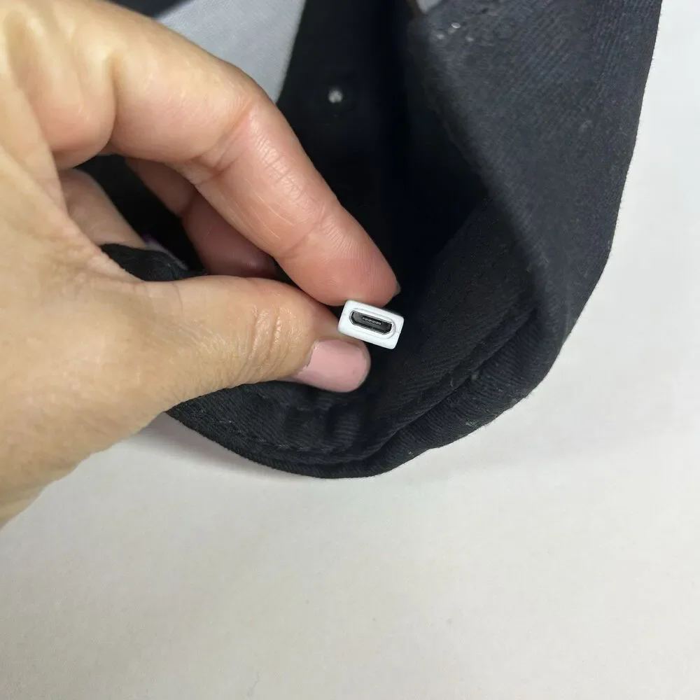 Black LED Cap Programmable APP Control Editable Colorful LED Hat *New & Works